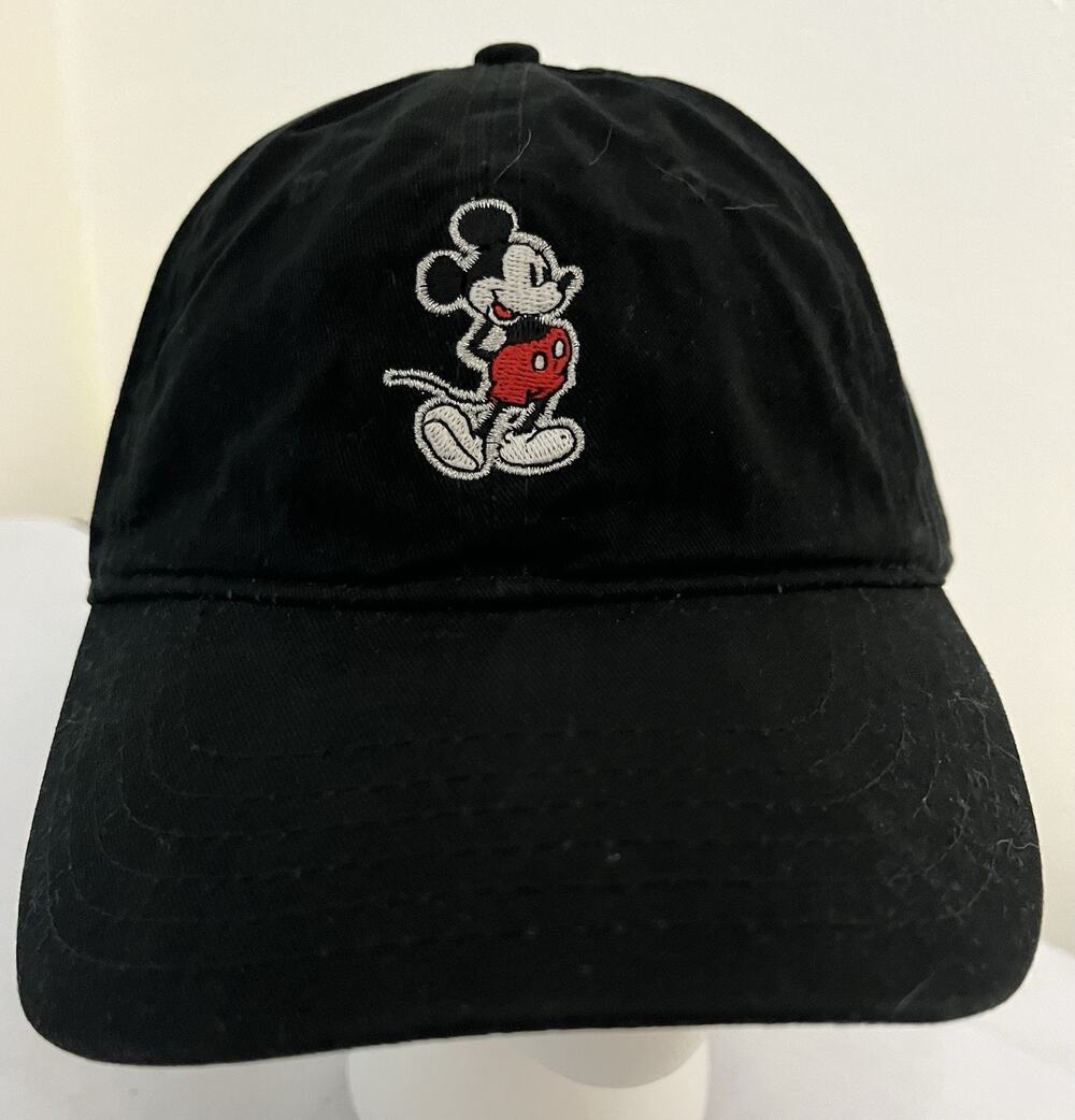 Disney Mickey Mouse Hat Adjustable Baseball Cap, Dad Hat Embroidered Mickey